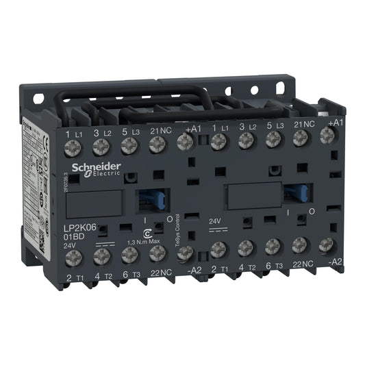 Schneider Electric LP2K0601BD TeSys Montaje de chasis, Riel DIN 24VCC