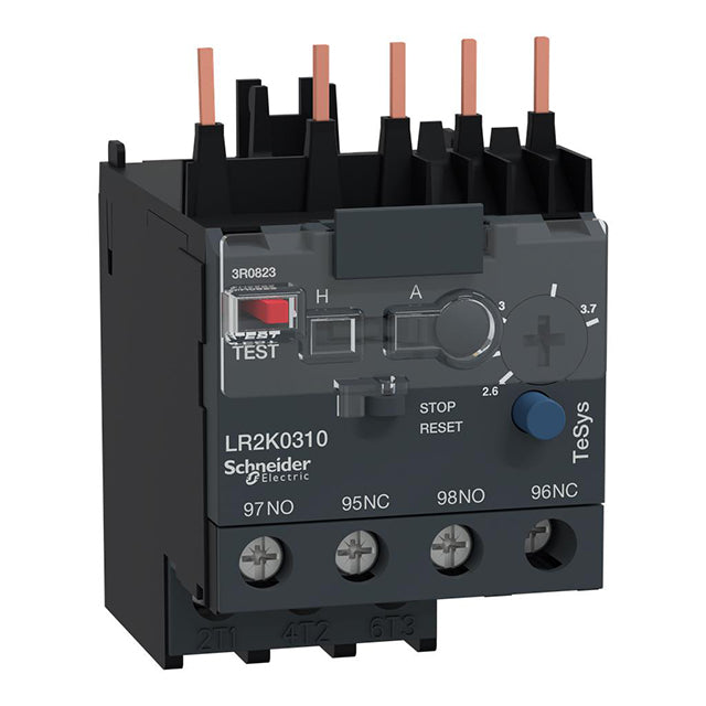 Schneider Electric LR2K0310 TeSys Relé de sobrecarga térmica Series LC1K, LC7K, LP1K y LP4K