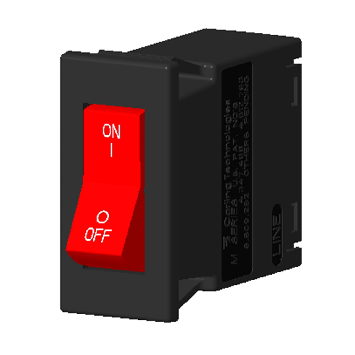 Carling Technologies MF1-B-34-615-1-BB6-B-C M Montaje en panel Magnético, (retardo hidráulico) 15A