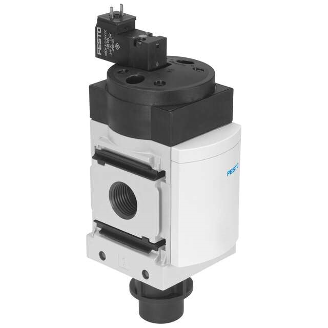 Festo Corporation MS4N-EE-1/4-10V24 - Válvula de control, constante 3/2 normalmente cerrado 58 ~ 145 PSI (4 ~ 10 bar) -