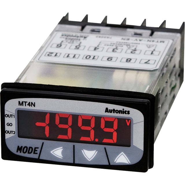 Autonics MT4N-DV-E3 MT4N Voltímetro Voltaje 0 ~ 50VCC