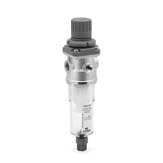 Camozzi Automation N204-D00-TF N Regulador del filtro 7.25 ~ 145 PSI (0.5 ~ 10 bar)
