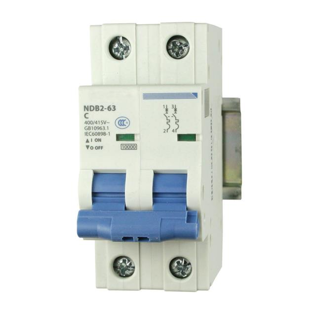 ASI-Ez NDB2-63C63-2 NDB2 Riel DIN Termomagnético 63A