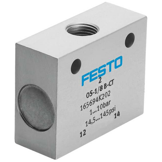 Festo Corporation OS-1/8-B - Elemento lógico LOGIC OR 15 ~ 145 PSI (1 ~ 10 bar) -