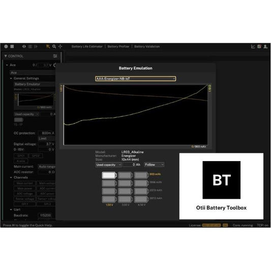 Qoitech AB OTII-BATTERY-TOOLBOX Otii Toolboxes Otii Toolboxes Battery Tester/ Capacity Analyzer