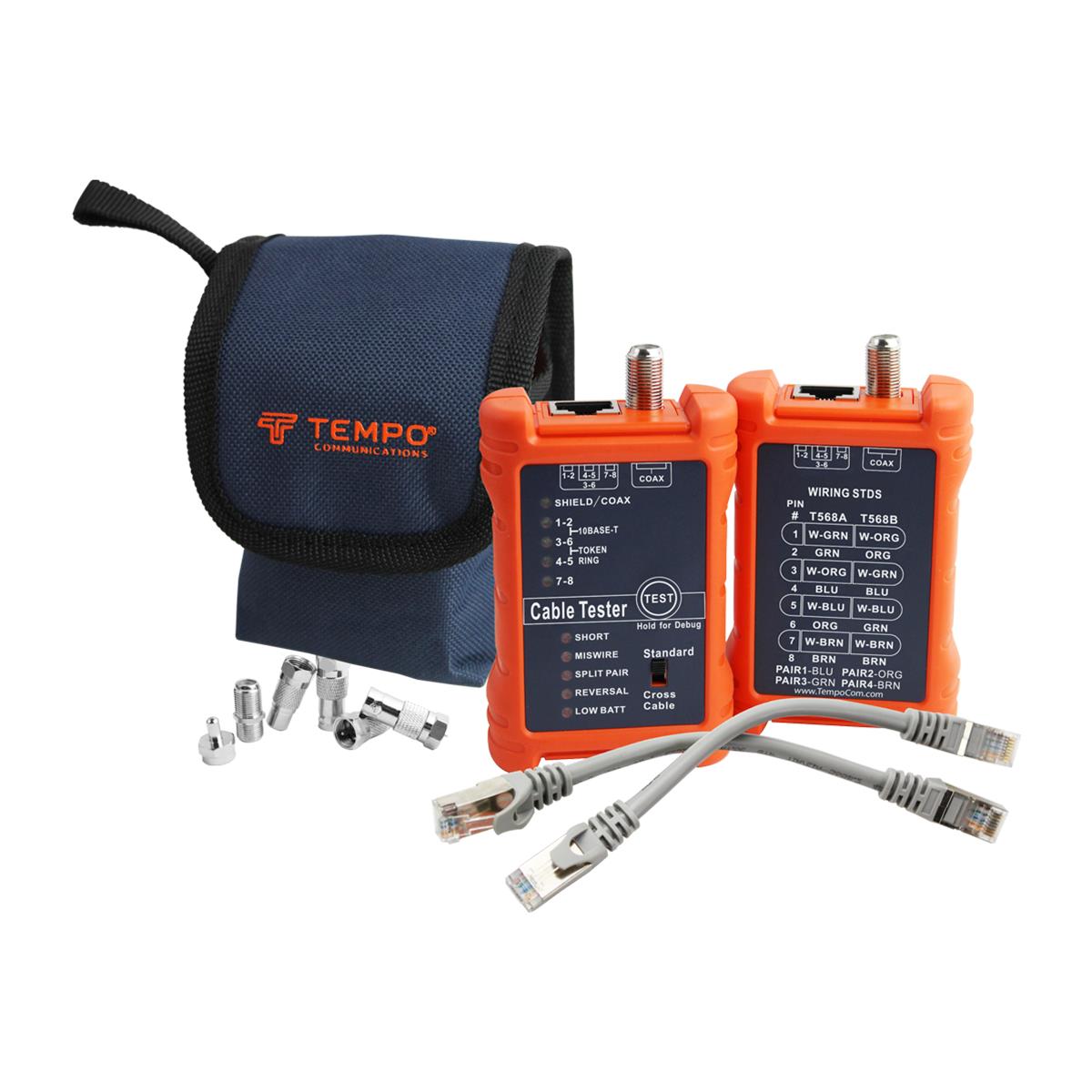 Tempo Communications PA1594 Cable-Check™ Cable-Check™ Cable Tester, Main and Remote Units