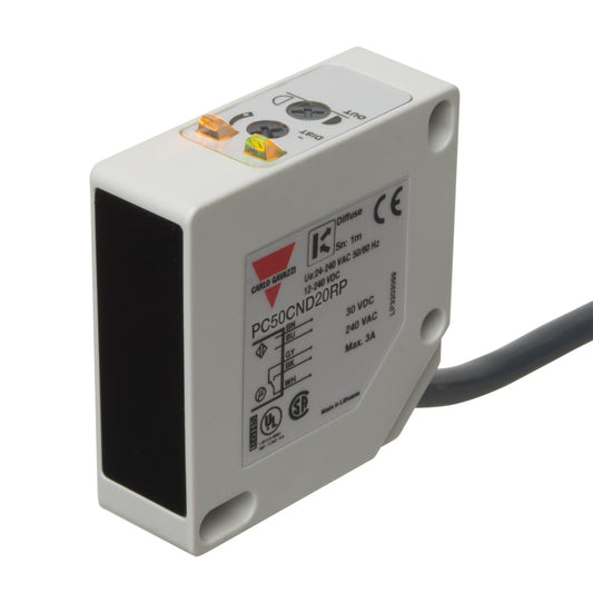 Carlo Gavazzi Inc. PC50CND20RP PC Reflectivo, difuso 78.740" (2m) 20 ms, 30 ms IP67