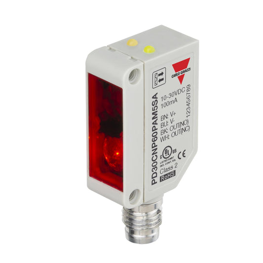 Carlo Gavazzi Inc. PD30CNP60PAM5SA - Retrorreflectivo, polarizado 236.2" (6m) 500µs IP67
