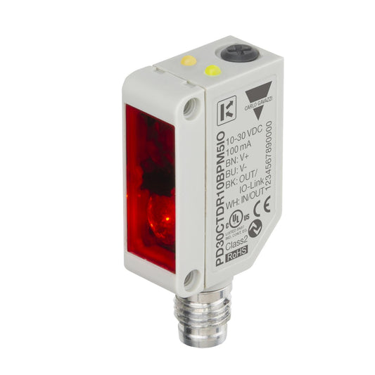 Carlo Gavazzi Inc. PD30CTDR10BPM5IO PD Reflectivo, difuso 39.37" (1m) 500µs IP67
