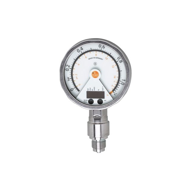 ifm efector, inc. PG2457 - - - Corriente analógica, NPN/PNP - NC/NO Macho, BSPP 1/2" (12.7mm)