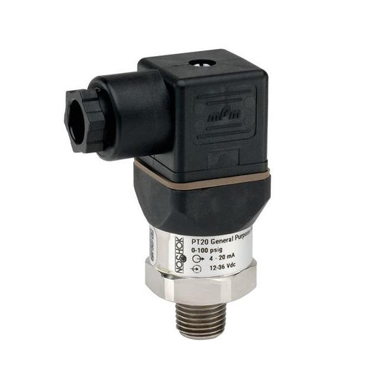 NOSHOK, Inc. PT20-150PSIG-1-5-2-8 PT20 Industrial Medidor Voltaje analógico Macho - 1/4" (6.35mm) NPT