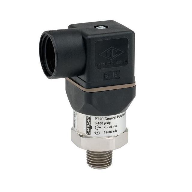 NOSHOK, Inc. PT20-3000PSIG-1-1-2-14 PT20 Industrial Medidor Corriente analógica Macho - 1/4" (6.35mm) NPT