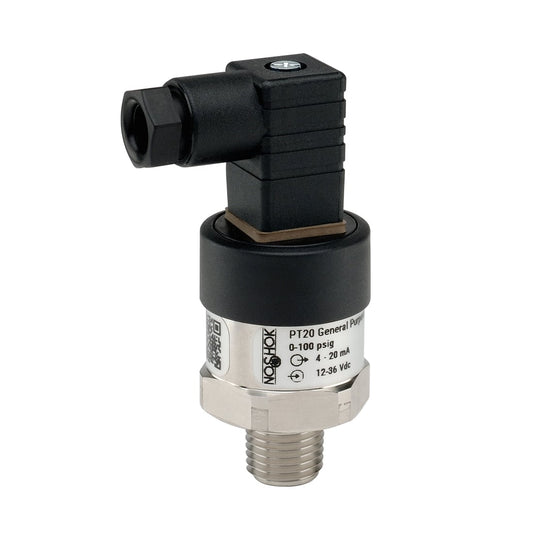 NOSHOK, Inc. PT20-300PSIG-1-5-2-7-ST8-CC PT20 Industrial Medidor Corriente analógica, voltaje analógico Macho - 1/4" (6.35mm) NPT