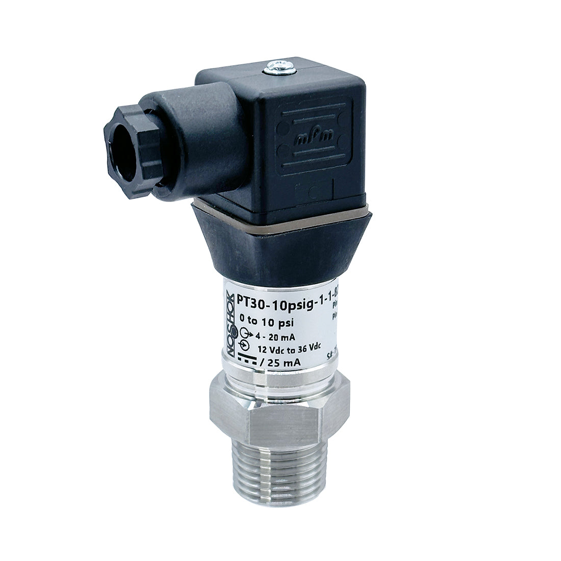 NOSHOK, Inc. PT30-30psig-1-1-82-8-CC PT30 Automatización industrial Medidor Corriente analógica Macho - 1/2" (12.7mm) NPT