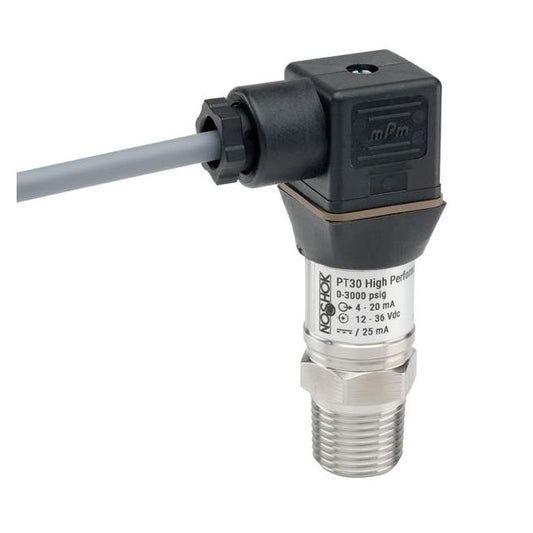 NOSHOK, Inc. PT30-300PSIG-1-1-2-18 PT30 Industrial Medidor Corriente analógica Macho - 1/4" (6.35mm) NPT