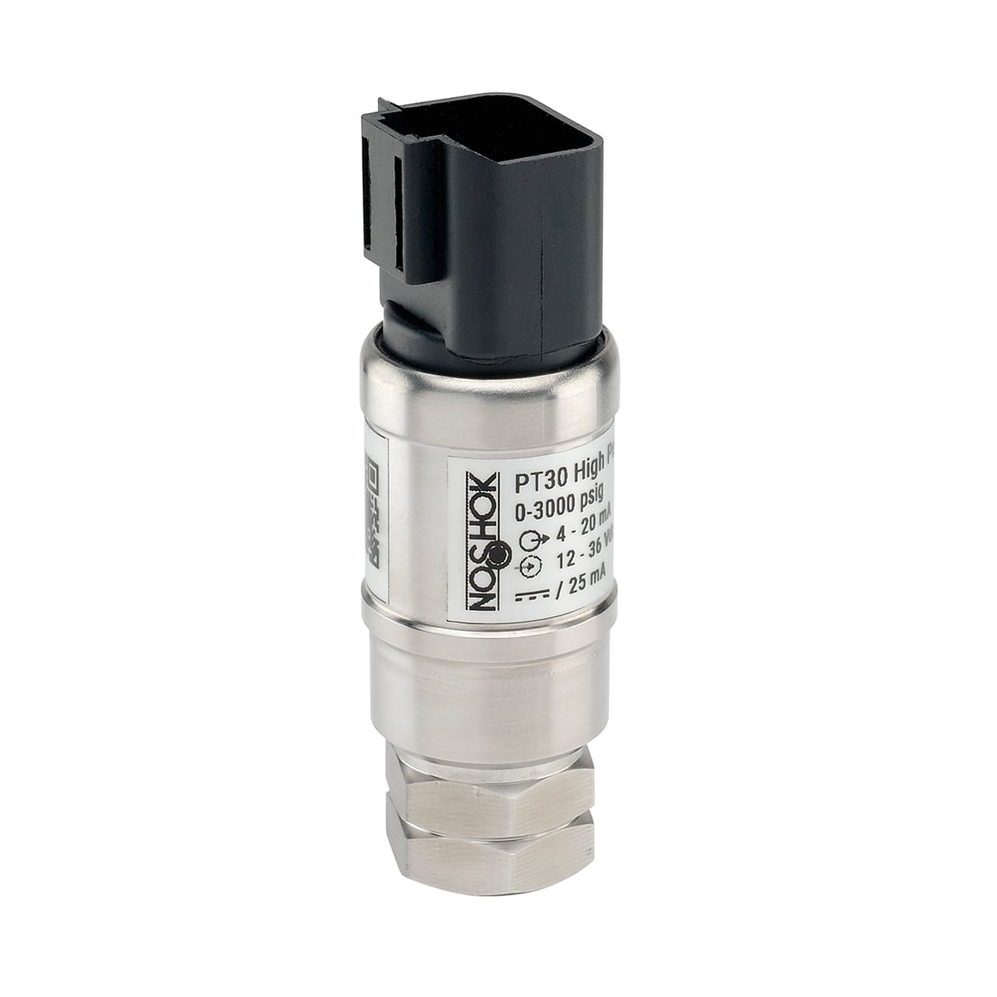 NOSHOK, Inc. PT30-3000PSIG-1-1-2-21 PT30 Industrial Medidor Corriente analógica Macho - 1/4" (6.35mm) NPT
