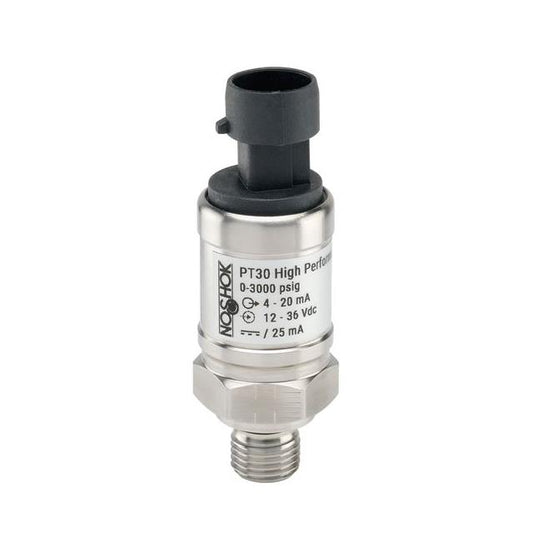 NOSHOK, Inc. PT30-3000PSIG-1-1-50-34 PT30 Industrial Medidor Corriente analógica Macho - 7/16" (11.11mm) SAE4