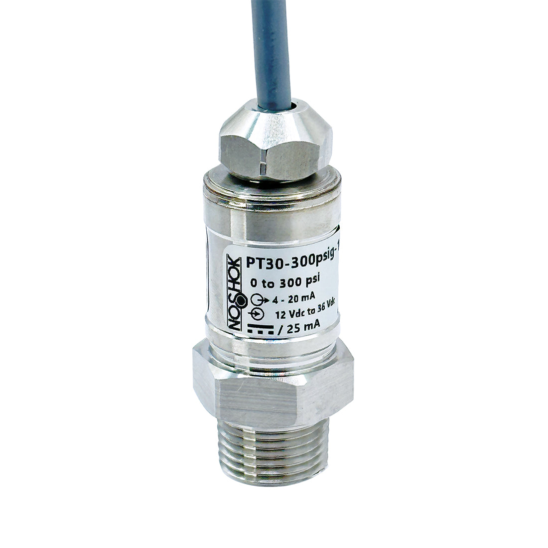 NOSHOK, Inc. PT30-10psig-1-1-82-36-CC PT30 Automatización industrial Medidor Corriente analógica Macho - 1/2" (12.7mm) NPT