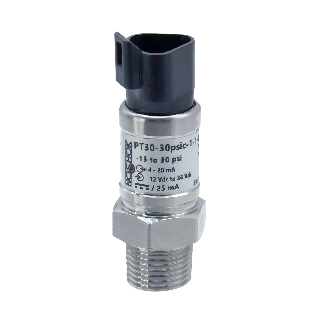 NOSHOK, Inc. PT30-2psig-1-1-82-46-CC PT30 Automatización industrial Medidor Corriente analógica Macho - 1/2" (12.7mm) NPT