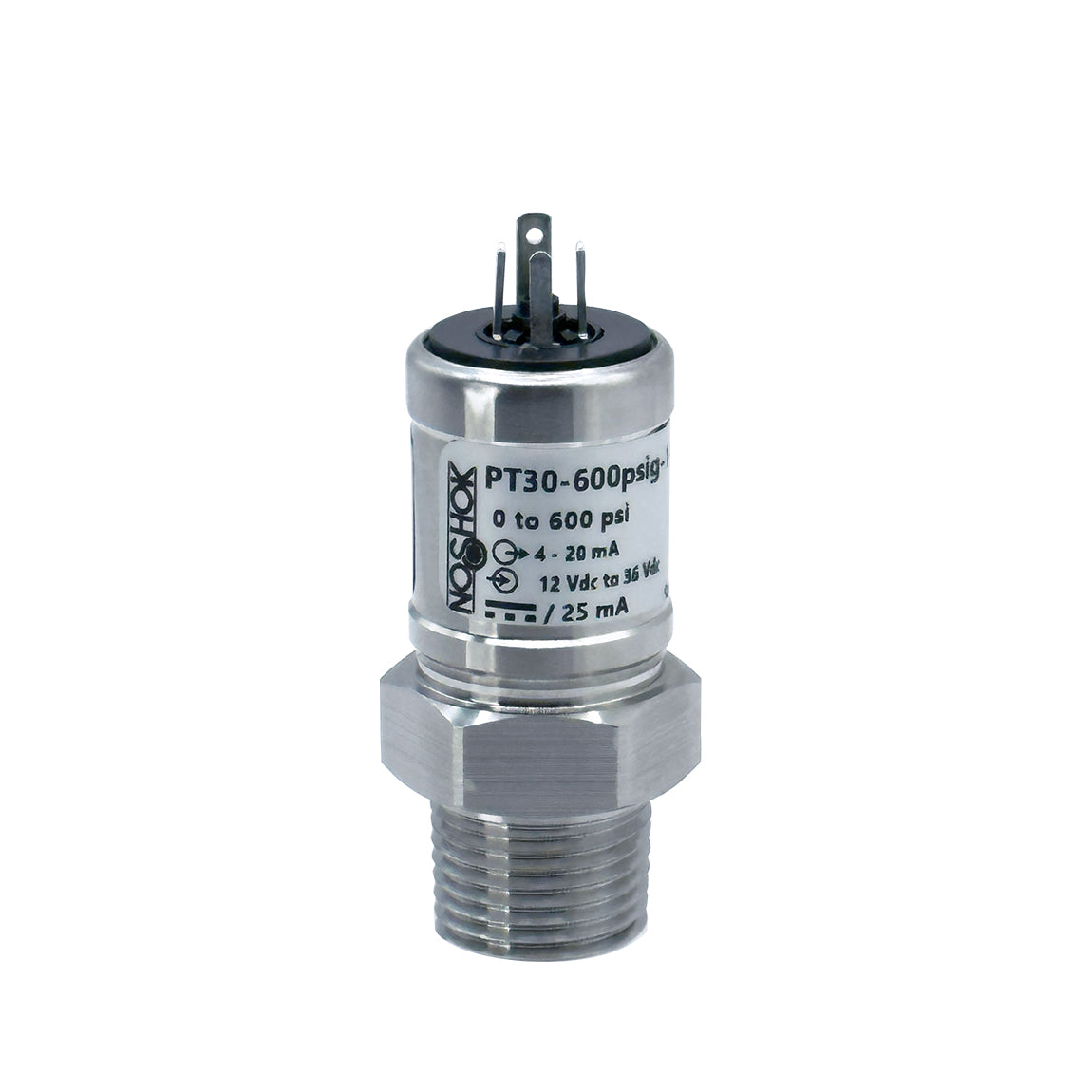 NOSHOK, Inc. PT30-150psig-1-1-82-70 PT30 Automatización industrial Medidor Corriente analógica Macho - 1/2" (12.7mm) NPT