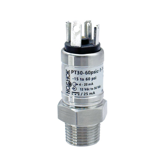 NOSHOK, Inc. PT30-150psig-1-1-82-80 PT30 Automatización industrial Medidor Corriente analógica Macho - 1/2" (12.7mm) NPT