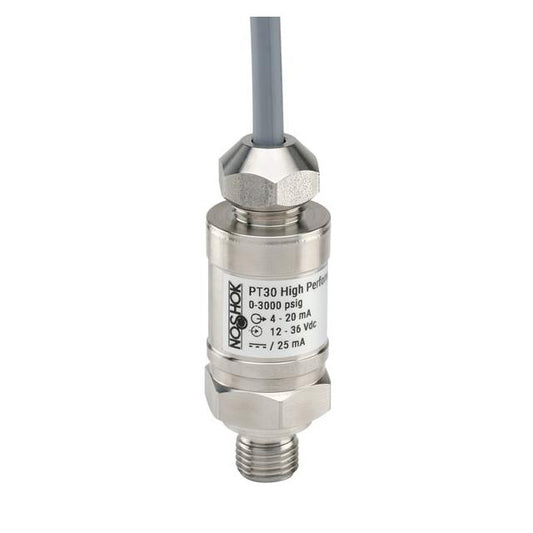 NOSHOK, Inc. PT30-10psig-1-2-50-36 PT30 Industrial Medidor Corriente analógica, voltaje analógico Macho - 7/16" (11.11mm) SAE4