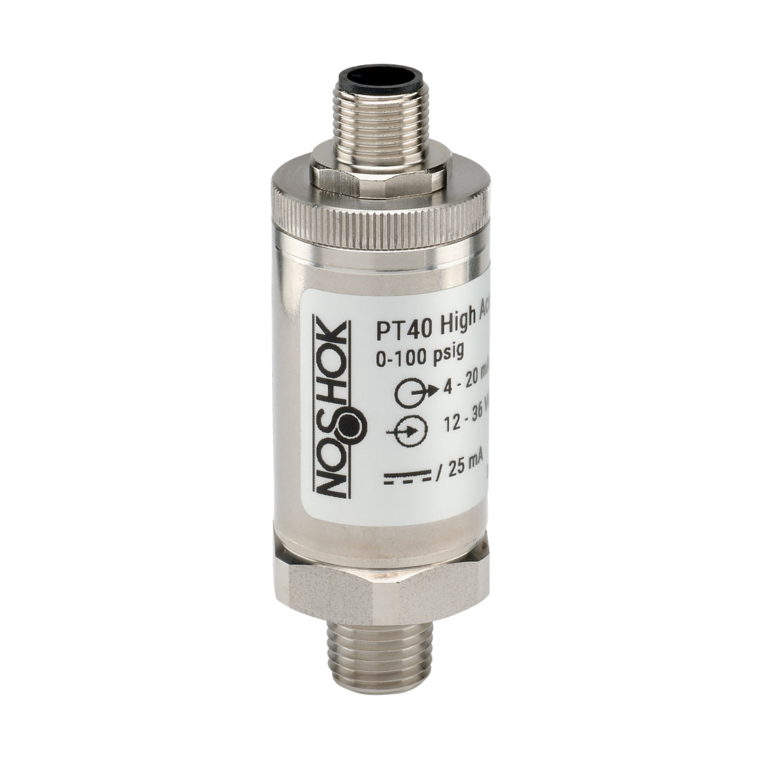 NOSHOK, Inc. PT40-100PSIG-1-2-8-25 PT40 Industrial Medidor 0V ~ 5V Roscado