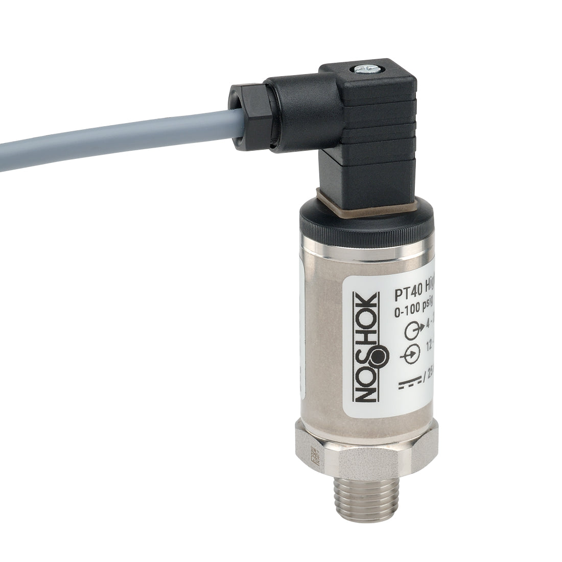 NOSHOK, Inc. PT40-300PSIG-1-5-8-17 PT40 Industrial Medidor Voltaje analógico Macho - 1/2" (12.7mm) NPT