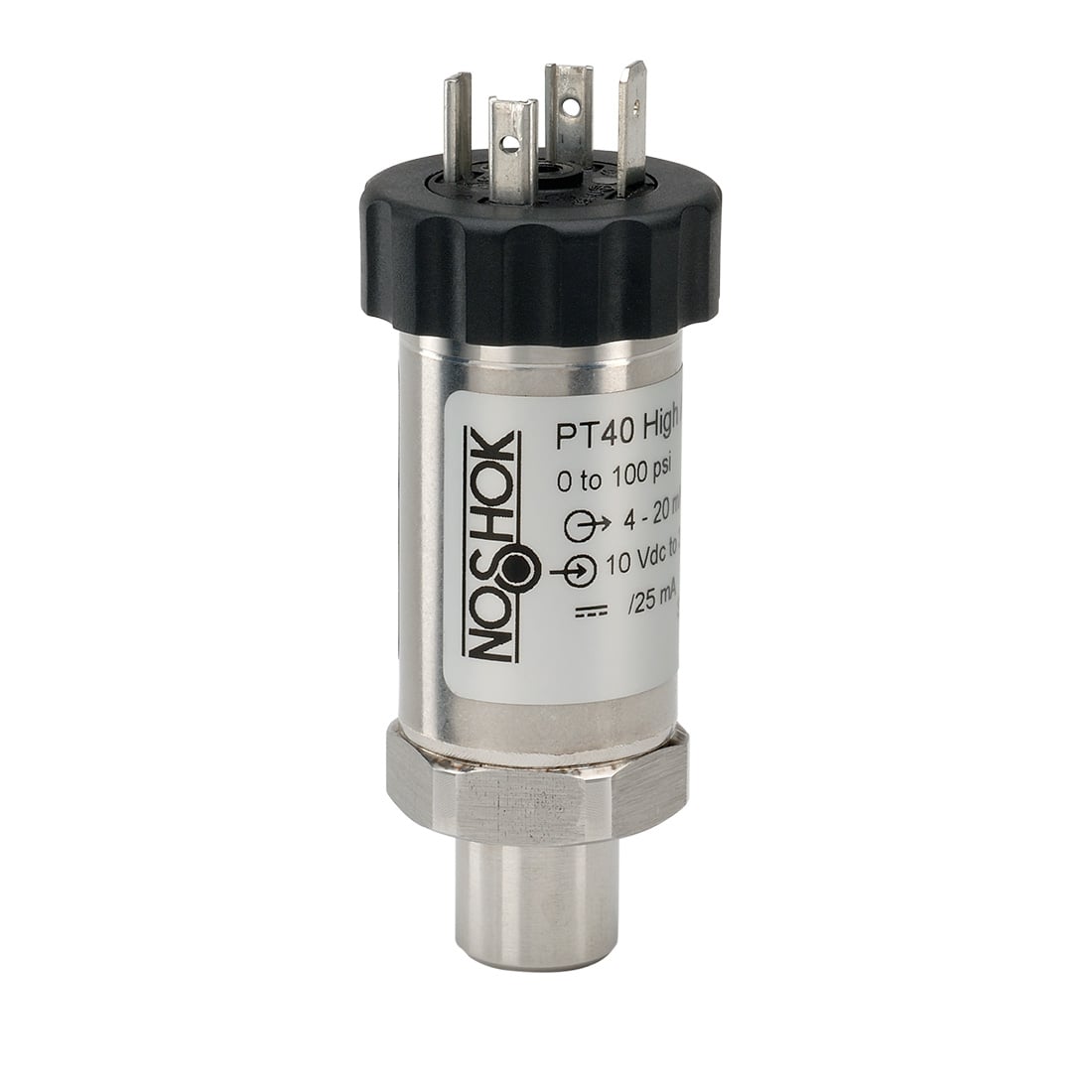 NOSHOK, Inc. PT40-15psiv-1-2-2-80-ST8 PT40 Industrial Vacío 0V ~ 5V Roscado