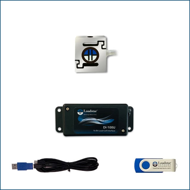 Loadstar Sensors RES2-010M-D1MU-LP-T RES2 10.00kgf (22lbs) USB