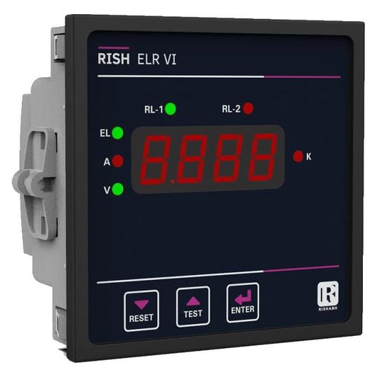 Rishabh Instruments RISH ELR-4001-HA-96 RISH ELR Falla a tierra 60 ~ 300VCA/CC 0 ~ 30s -10°C ~ 55°C