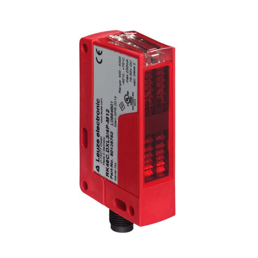 Leuze RK46C.DXL3/4P-M12 46C Retroreflectivo 15.748" ~ 0.205" (400mm ~ 5.2mm) 2ms IP67, IP69K, IEC 60947-5-2