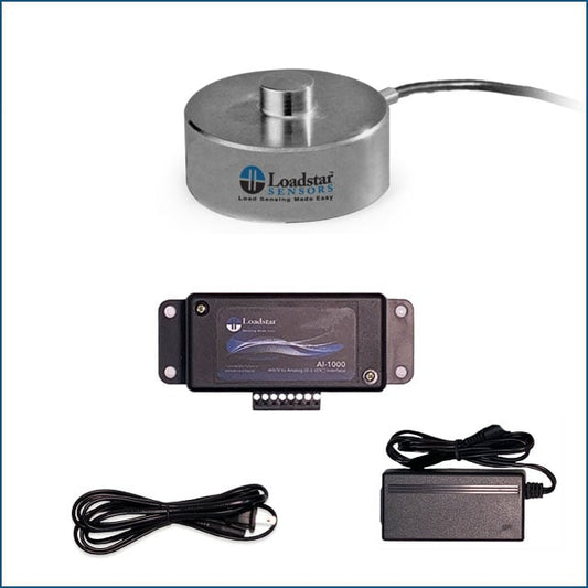 Loadstar Sensors RSB1-02KM-A1K-C RSB1 2000.00kgf (4409lbs) Analog Voltage (0.5V ~ 4.5V)