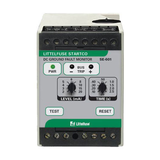 Littelfuse Inc. SE-601-0D-CC SE-601 Falla a tierra, sobrecorriente 12 ~ 24VCC 0.5 ~ 2.5s -40°C ~ 85°C