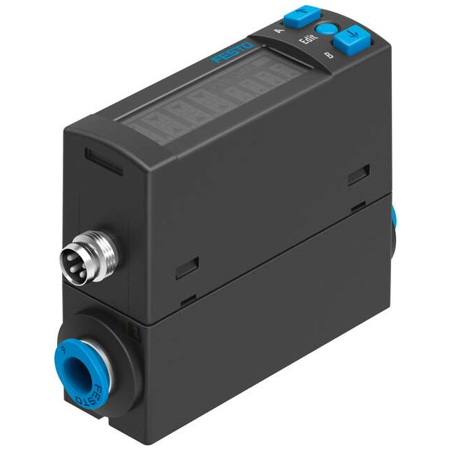 Festo Corporation SFAH-5U-Q6S-PNLK-PNVBA-M8 - 0.1 ~ 5 LPM Air