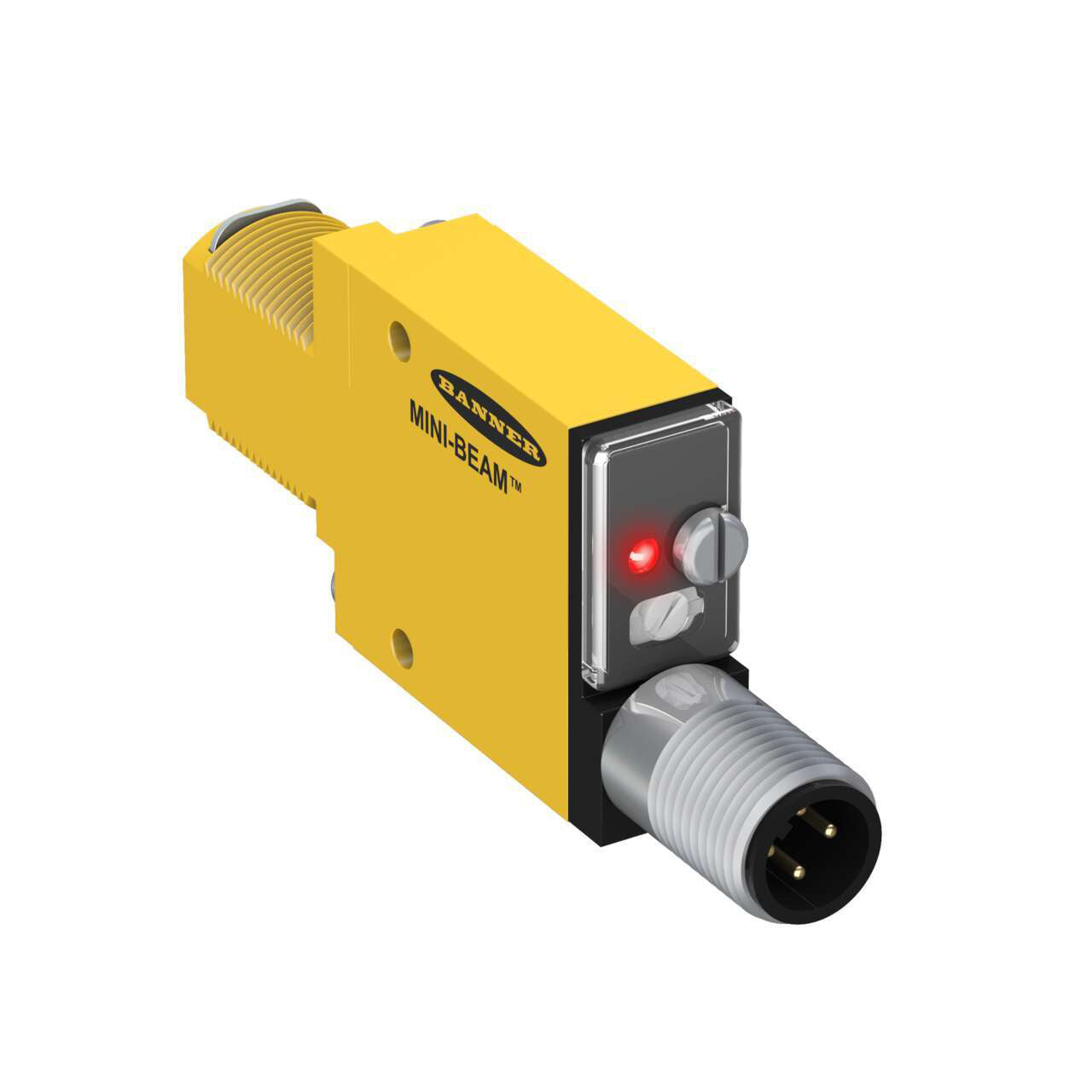 Banner Engineering Corporation SM312FMHSQD MINI-BEAM® Fibra óptica - 300µs IP67, IEC, NEMA 1, 2, 3, 3S, 4, 4X, 6, 12