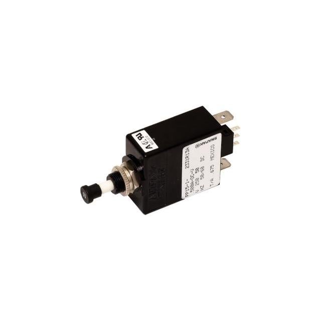 Sensata-Airpax PP21-62-5.00A-OB-V SNAPAK® Montaje en panel Magnético, (retardo hidráulico) 5A