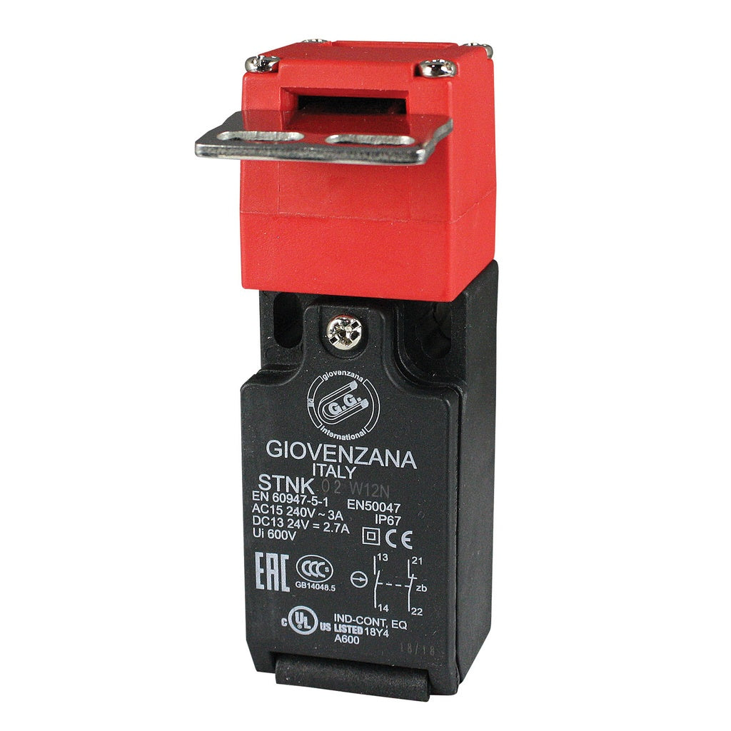 Giovenzana STNK02W12N - Bisagra 3PST-2NC (Normalmente cerrado)/1NO (Normalmente abierto)
