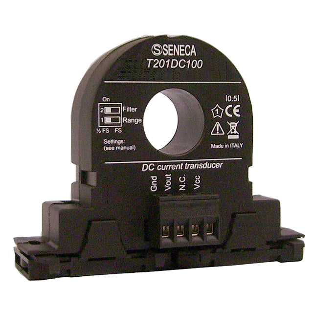 Seneca T201DC100 T201 Transductor de corriente CC 0 ~ 100VCA (configurable) 4 ~ 20mA