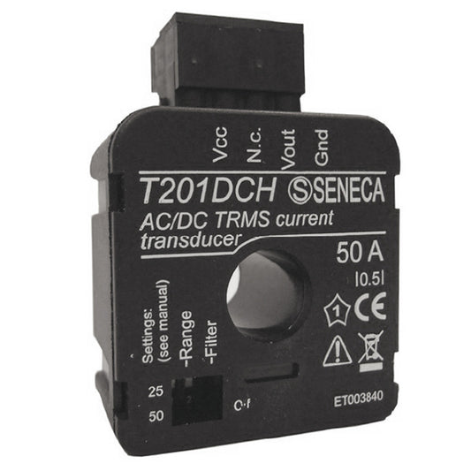 Seneca T201DCH T201 Transductor de voltaje de CA True RMS 0 ~ 50VCA, 0 ~ 50VCC (configurable) 0 ~ 10VCC