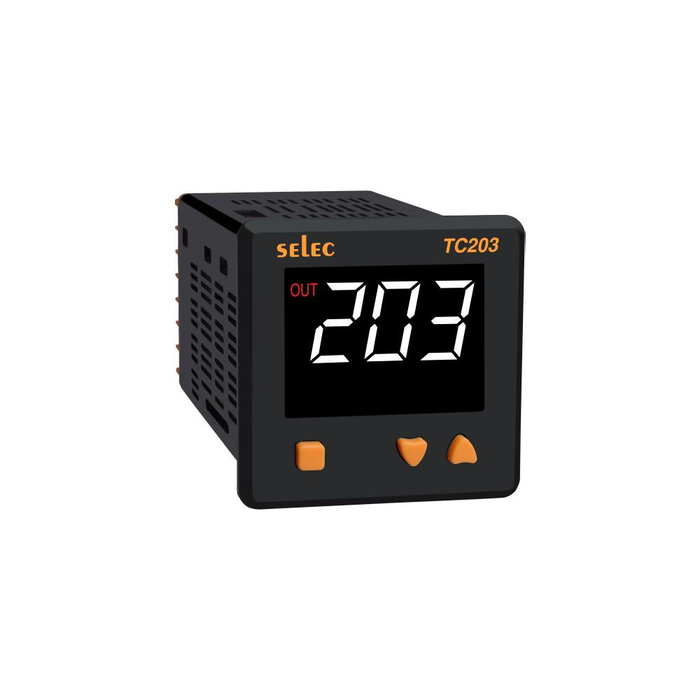 Selec Controls USA Inc. TC203CX - Temperature Controller (RTD, Type J, K, R, S, T) 1°C ~ 400°C