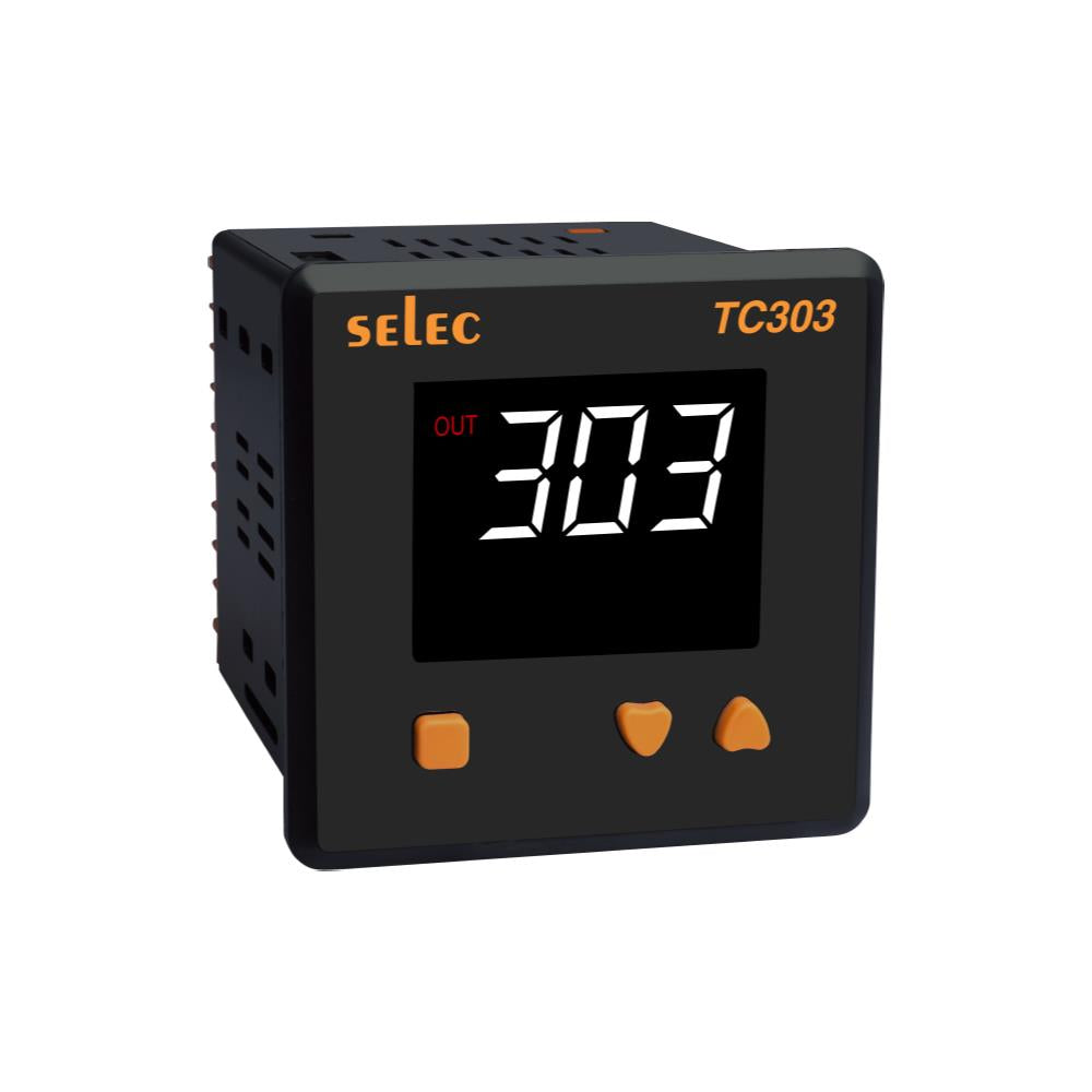 Selec Controls USA Inc. TC303CX - Temperature Controller (RTD, Type J, K, R, S, T) 1°C ~ 400°C