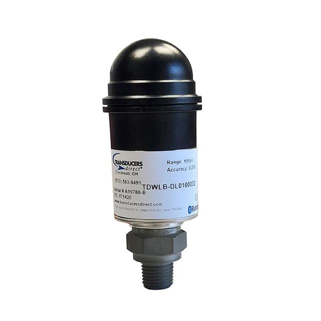 Transducers Direct TDWLB-DL010K032 CirrusSense Automatización industrial Medidor BlueTooth Macho - 1/4" (6.35mm) NPT