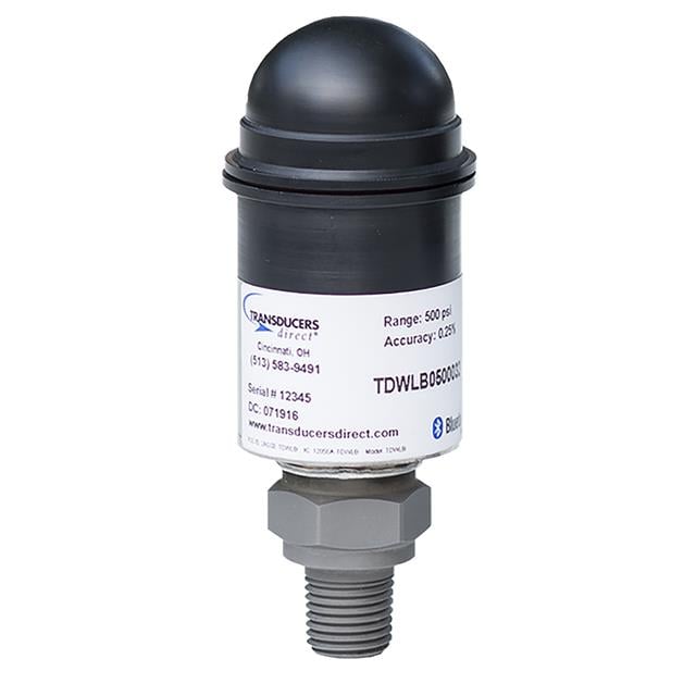 Transducers Direct TDWLB010K094 CirrusSense Automatización industrial Medidor BlueTooth Macho - 7/16" (11.11mm) UNF