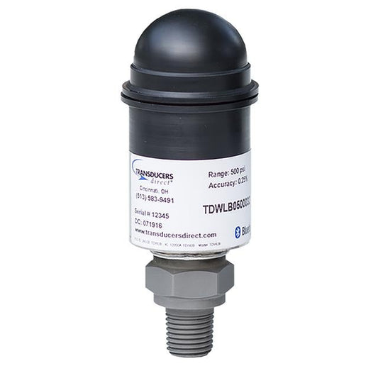 Transducers Direct TDWLB0100032 CirrusSense Automatización industrial Medidor BlueTooth Macho - 1/4" (6.35mm) NPT