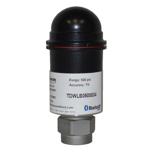 Transducers Direct TDWLB0650424 CirrusSense Automatización industrial Medidor BlueTooth Hembra - 7/16" (11.11mm) UNF Schrader