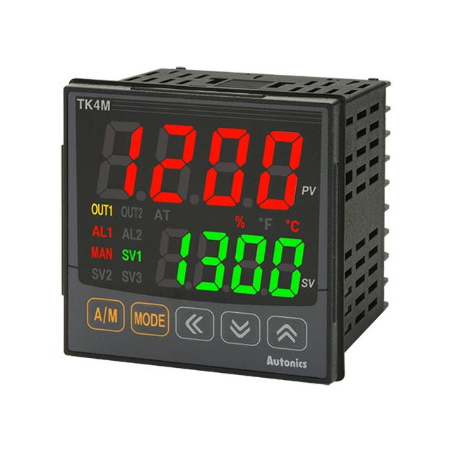 Autonics TK4M-14RN TK Process, Temperature Controller (Type B, C, E, G, J, K, L, N, PLII, R, S, T, U) -1999°C ~ 9999°C, 0 ~ 20mA, 0 ~ 10VDC, 0 ~ 50mV