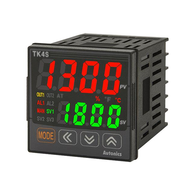 Autonics TK4S-B4RN TK Process, Temperature Controller (Type B, C, E, G, J, K, L, N, PLII, R, S, T, U) -1999°C ~ 9999°C, 0 ~ 20mA, 0 ~ 10VDC, 0 ~ 50mV