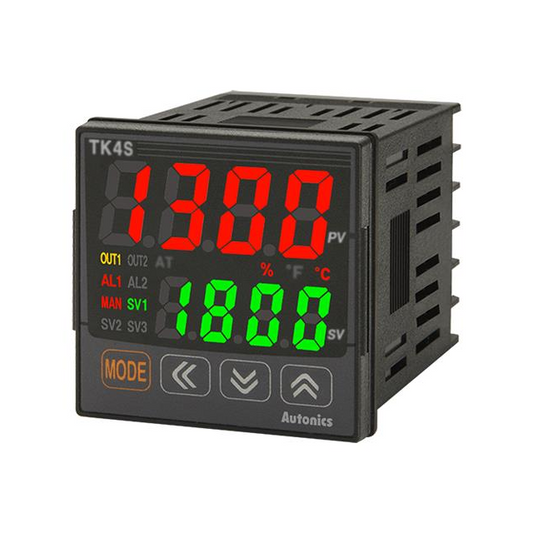 Autonics TK4S-B4RN TK Process, Temperature Controller (Type B, C, E, G, J, K, L, N, PLII, R, S, T, U) -1999°C ~ 9999°C, 0 ~ 20mA, 0 ~ 10VDC, 0 ~ 50mV