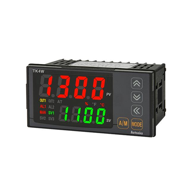 Autonics TK4W-A4CN TK Process, Temperature Controller (Type B, C, E, G, J, K, L, N, PLII, R, S, T, U) -1999°C ~ 9999°C, 0 ~ 20mA, 0 ~ 10VDC, 0 ~ 50mV
